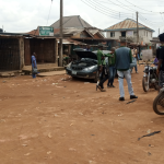 SO-SAFE Corps Officers Mounting a Road-Block at Last Bus-Stop, Itoki, Ijoko, Ogun State