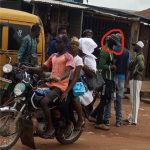 SO-SAFE Corps Officer With a Face Covering at a road Block Mounted at Last Bus-Stop, Itoki, Ijoko, Ogun State